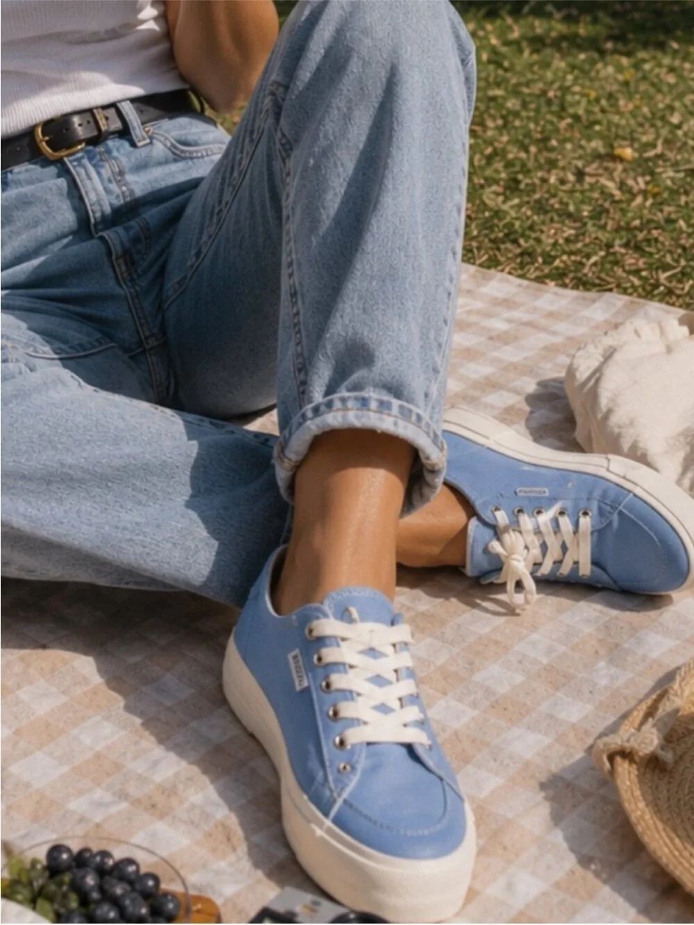 SwingDish Spikeless Traveler Canvas Golf Shoes Heat Blue Print Size 6.5 NIB
